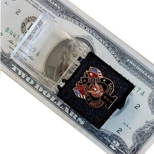 USMC Ace with Flag Lapel Pin/Hat Pin